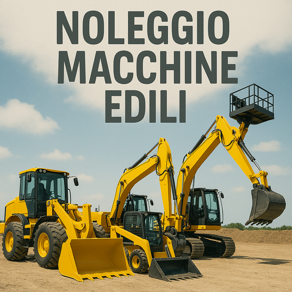 noleggio di macchinari edili