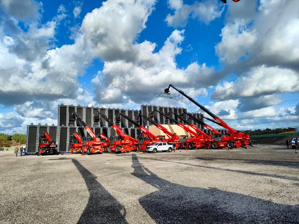 Filming site in Rome with